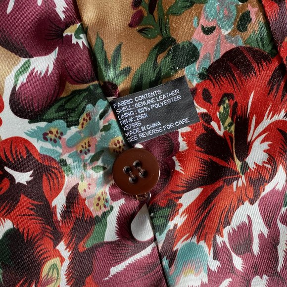 XOXO Chocolate Brown Suede Coat Double Breasted Jacket size L - Picture 12 of 14